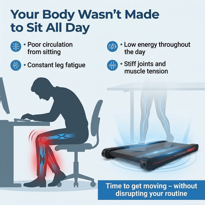 Myserava™ 3-in-1 Under-Desk Walking & Vibration Pad