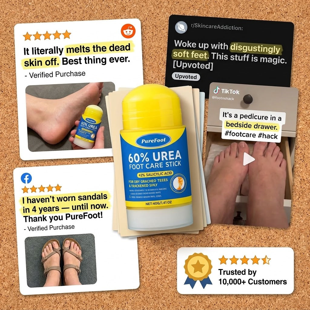 Myserava™ PureFoot 60% Urea Foot Repair Stick