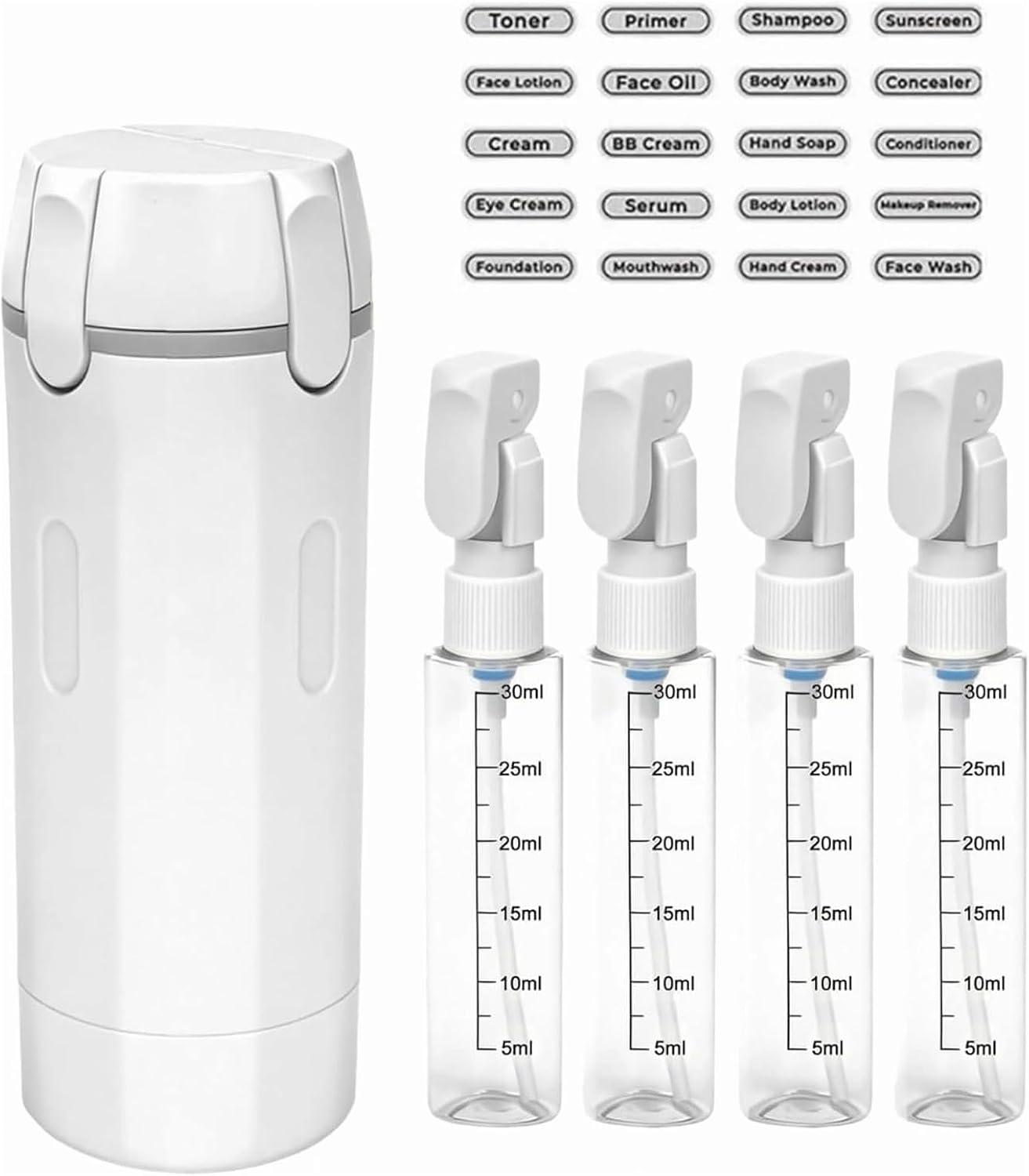 MySerava™  4-in-1 Travel Dispenser Bottle