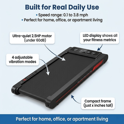 Myserava™ 3-in-1 Under-Desk Walking & Vibration Pad