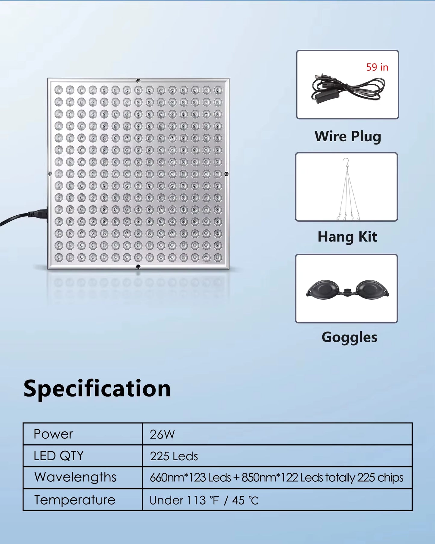 Serava™ USA Pet Red Light Therapy Panel