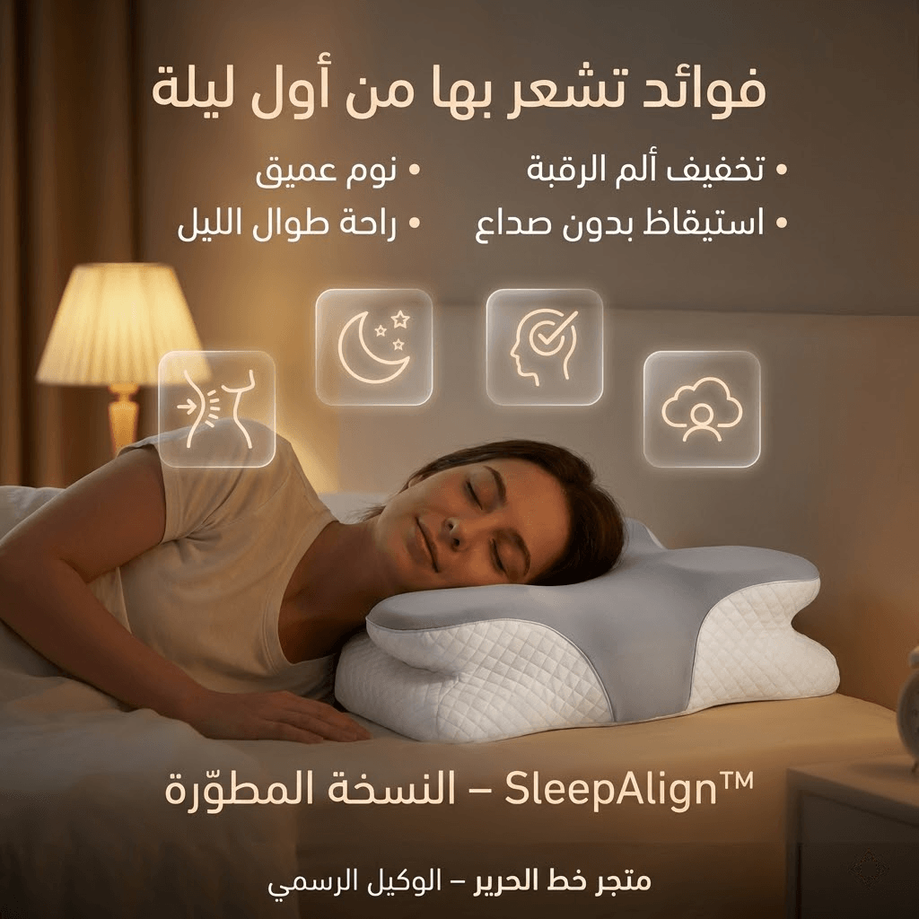 اشتري اليوم الوسادة الطبية الامريكية الأصلية من اكبر براند في امريكا  SleepAlign™